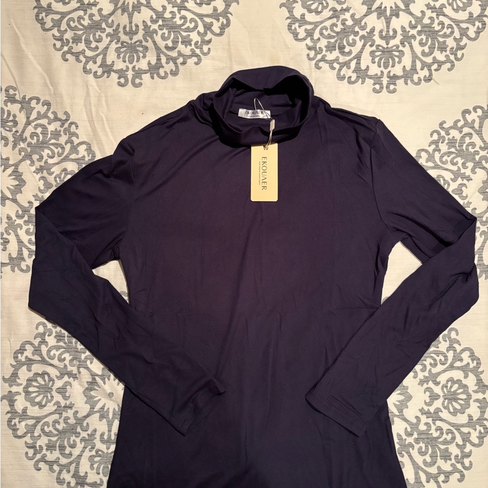 Navy blue turtleneck